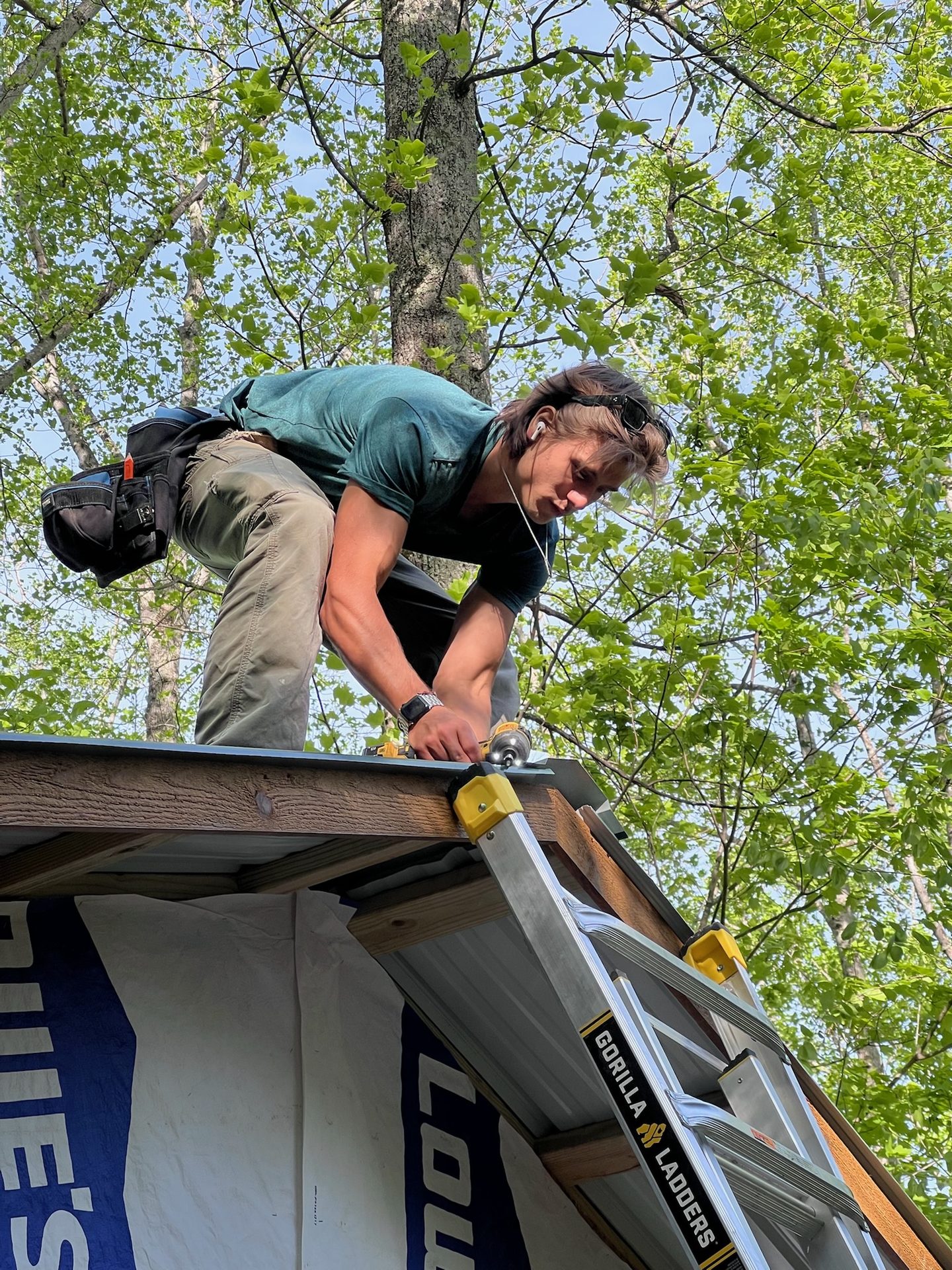 Ethan Heck on a job site